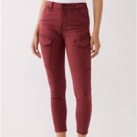 True Religion Halle Mid Rise Skinny Stretch Cargo Ankle Jeans Womens Sz 28 - Picture 8 of 9